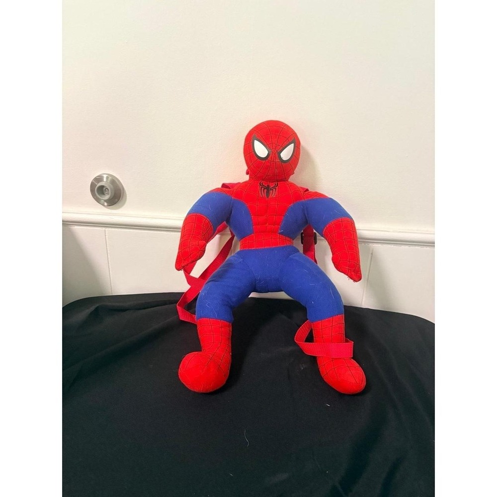 Rare Marvel Ultimate Spider-Man Plush Backpack 17" Vintage Marvel Backpack Kids